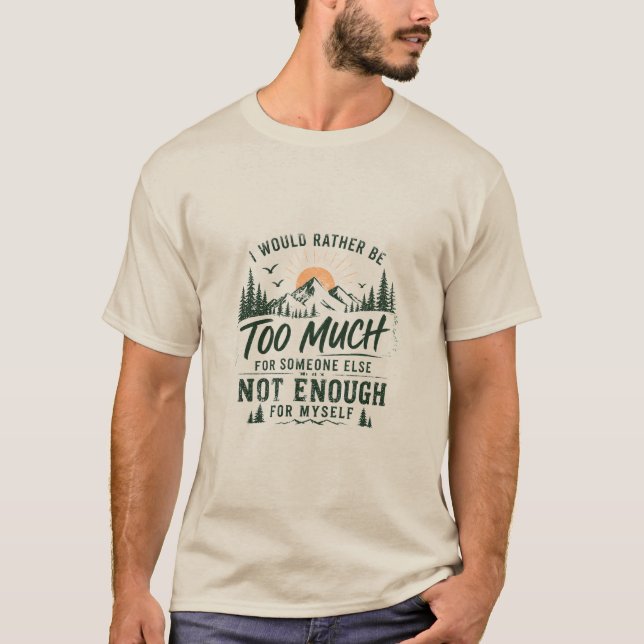 Camiseta de hombre Too Much (Anverso)