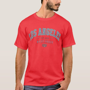 Camiseta de hombre universitaria vintage de la cos