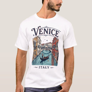 Camiseta de hombre Vintage Venecia Italia