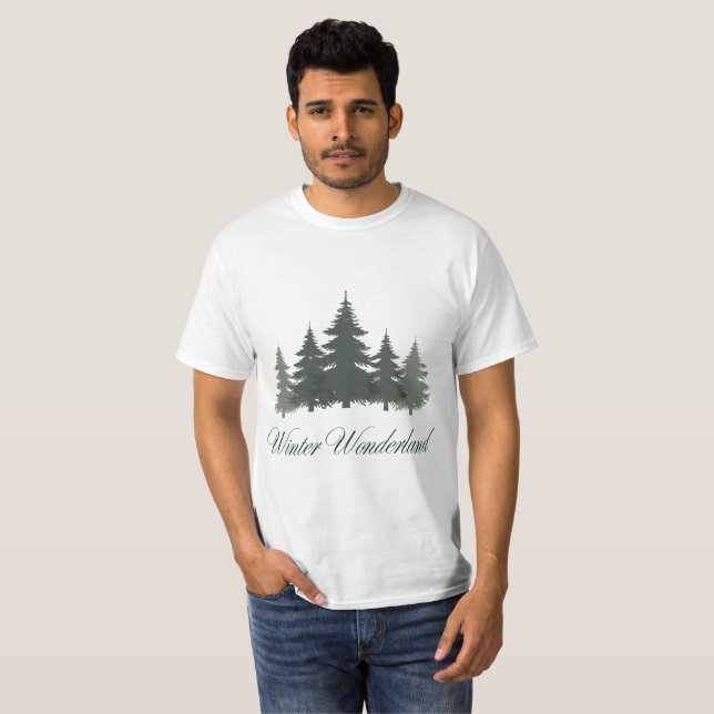 Camiseta de hombre Winter Wonderland (Anverso completo)