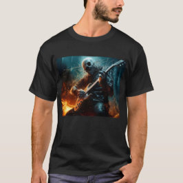 camiseta de hombre zombie rockero