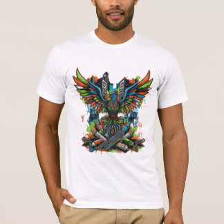 Camiseta de hombres blancos con 'Street Style' esc