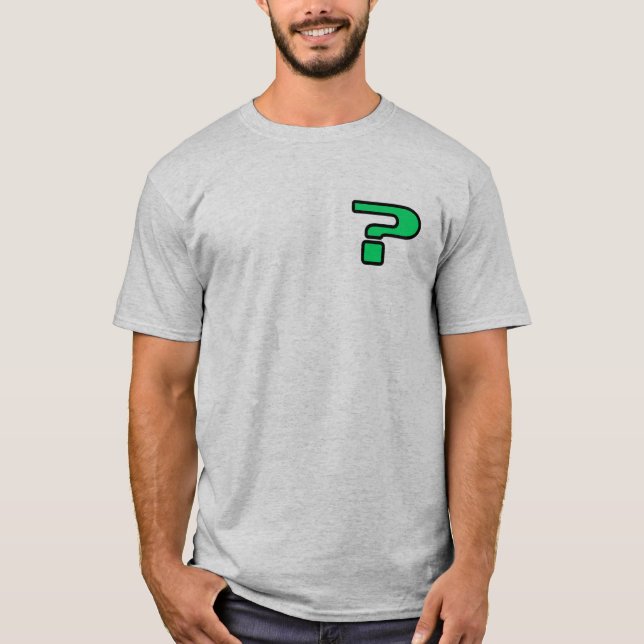 Camiseta de hombres cuestionable (Anverso)