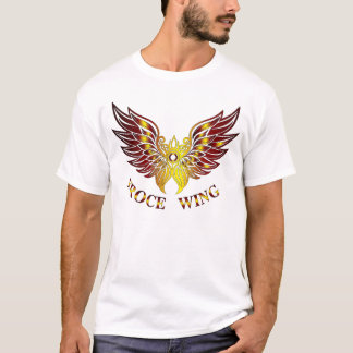 Camiseta de hombres de ala de la fuerza