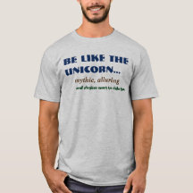 Camiseta de hombres de Chiste Virgen de Unicornio