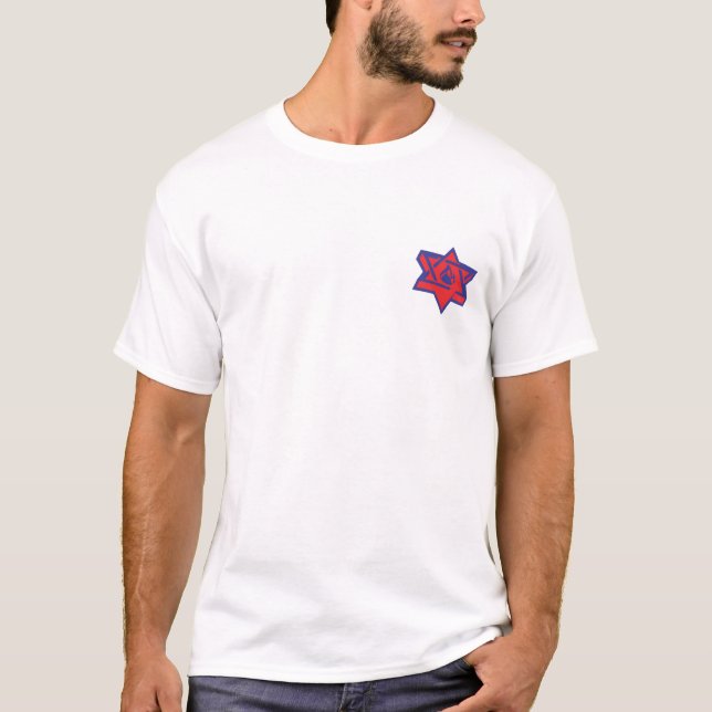 Camiseta de hombres de #EJH en blanco (Anverso)
