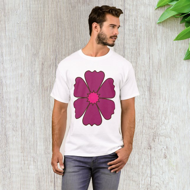 Camiseta de hombres de flores moradas (Subido por el creador)