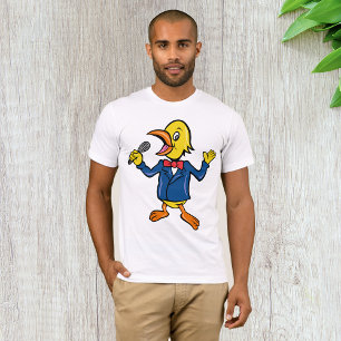 Camiseta de hombres de pájaro cantando