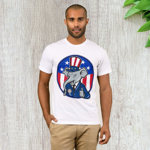 Camiseta de hombres elefantes republicanos
