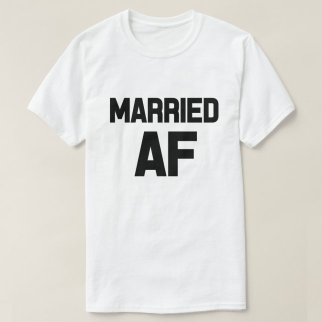 Camiseta de hombres graciosos de la AF casada (Diseño del anverso)