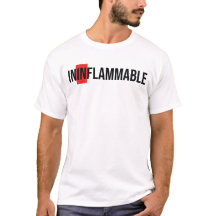 Camiseta de hombres inflamables
