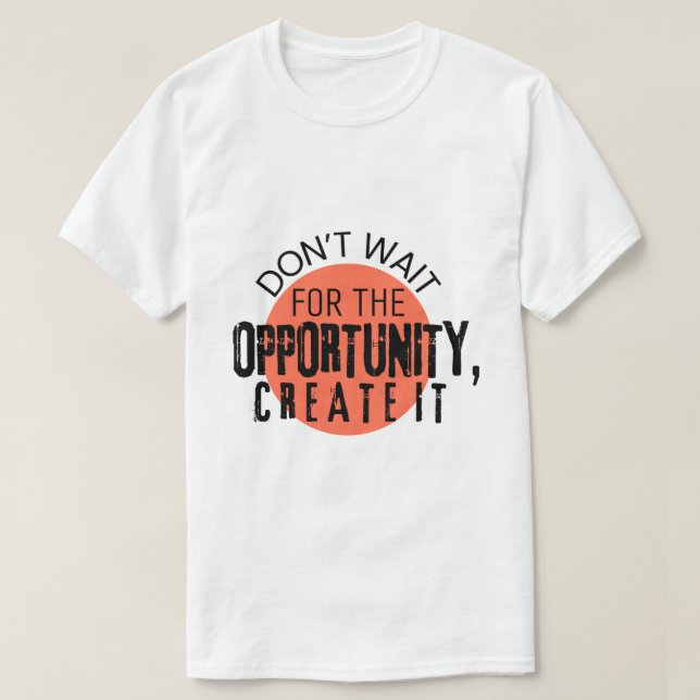 Camiseta de hombres motivacionales (Diseño del anverso)