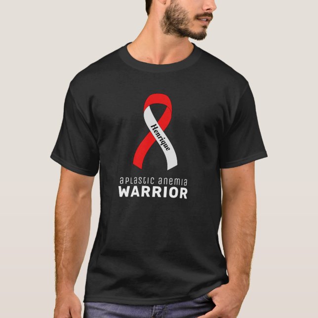 Camiseta de hombres negros con anemia aplásica (Anverso)