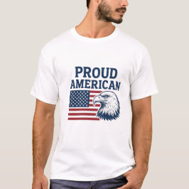 Camiseta de hombres norteamericanos orgullosos - R