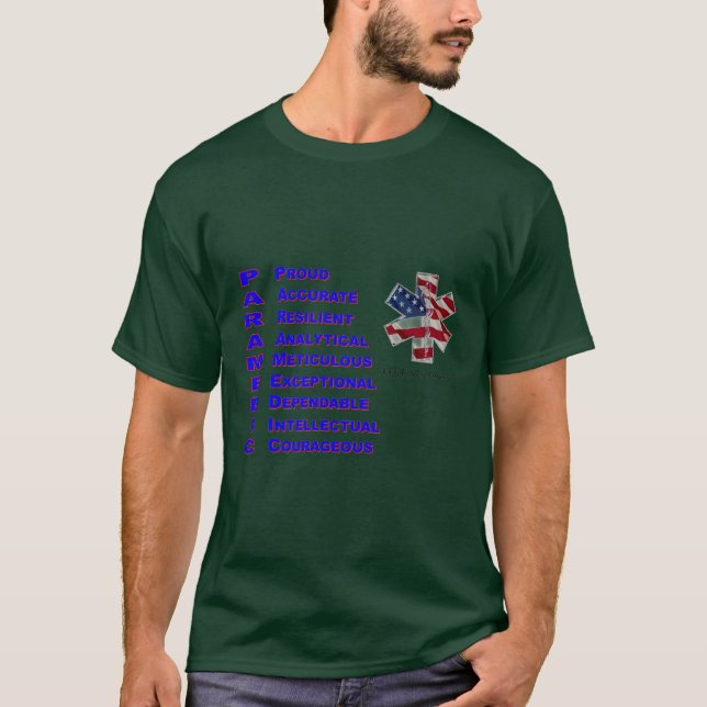 Camiseta de hombres paramédicos (Anverso)