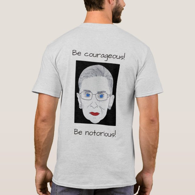 Camiseta de hombres, ¡RBG sea tristemente célebre! (Reverso)