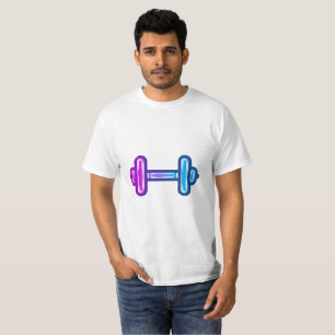 Camiseta de hombros con mancuernas de gradiente mo