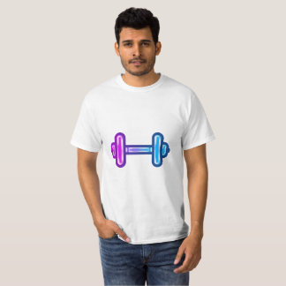 Camiseta de hombros con mancuernas de gradiente mo