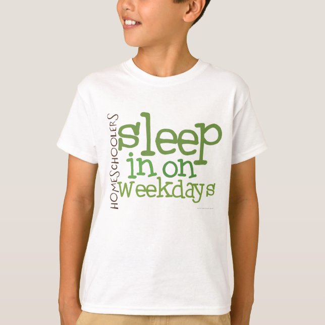 Camiseta de Homeschool de los niños: Sueño adentro (Anverso)