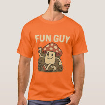 Camiseta de hongo “Fun Guy” – Cute Cartoon Pun Tee