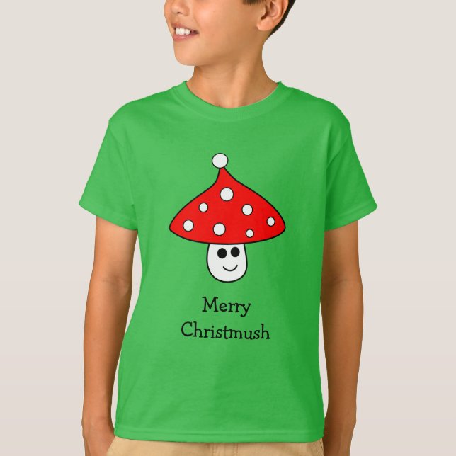 Camiseta de hongos de Santa Hat (niño) (Anverso)