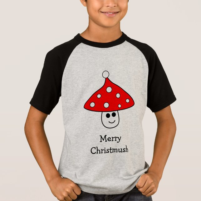 Camiseta de hongos de Santa Hat (niño) (Anverso)
