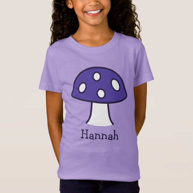 Camiseta de hongos morados (niño) (Anverso)