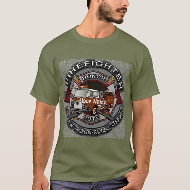 Camiseta de honor del bombero (Anverso)