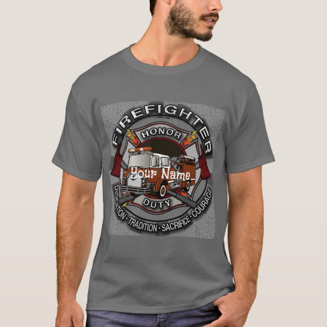 Camiseta de honor del bombero (Anverso)