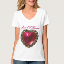 Camiseta De Honor Del Corazón Rosa