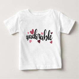 Camiseta de hormigón a la moda y adorable