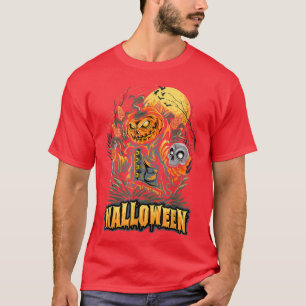 Camiseta de horror de la calabaza de Halloween 433