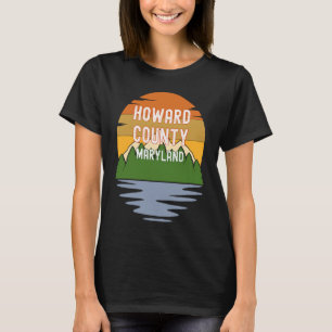 Camiseta De Howard County Maryland Vintage Sunset