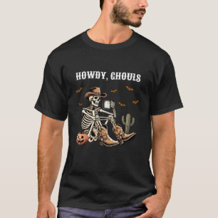Camiseta de Howdy Ghouls Cowboy Skeleton