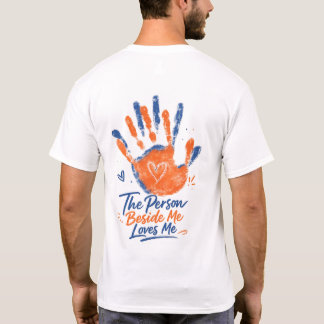 Camiseta de Huella de Mano 'La Persona Junto a Mí