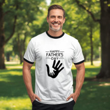 Camiseta de Huella de Mano para el Día del Padre F