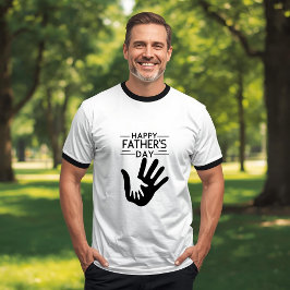 Camiseta de Huella de Mano para el Día del Padre F
