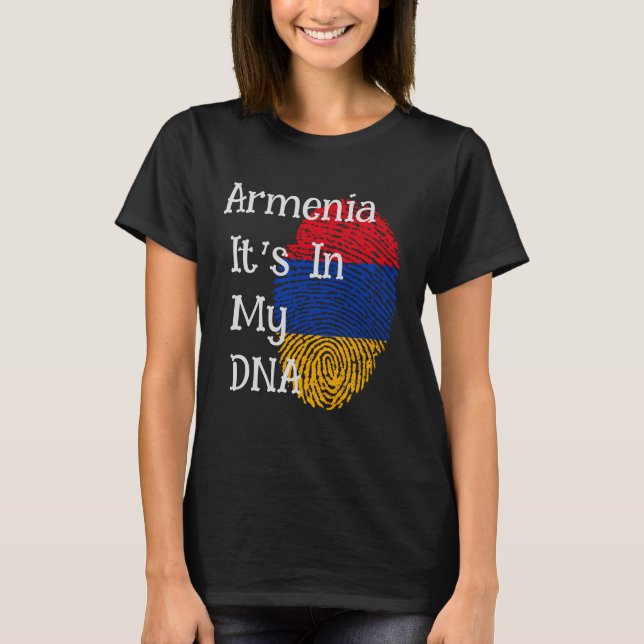 Camiseta de huella digital armenia (Anverso)