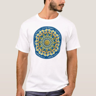 Camiseta de Hugger del cactus con la mandala 2 del