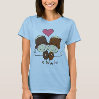 Camiseta de Hugz del mono del calcetín