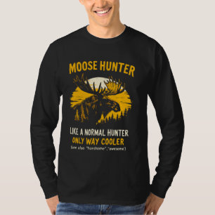 Camiseta de Humor de Cazador de Alces Divertida Ca
