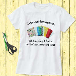 Camiseta de humor de Happy Quilter