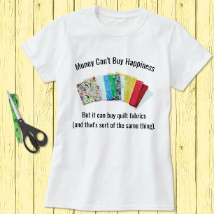 Camiseta de humor de Happy Quilter