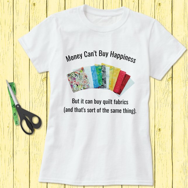 Camiseta de humor de Happy Quilter (Subido por el creador)