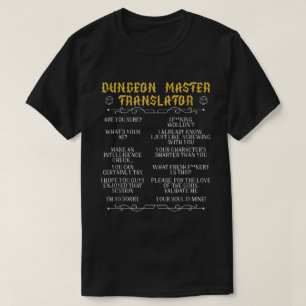 Camiseta de Humor de Traductor de Maestría de Jueg