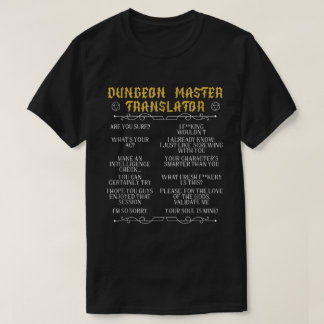 Camiseta de Humor de Traductor de Maestría de Jueg
