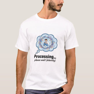 Camiseta de humor geek divertida pantalla de carga