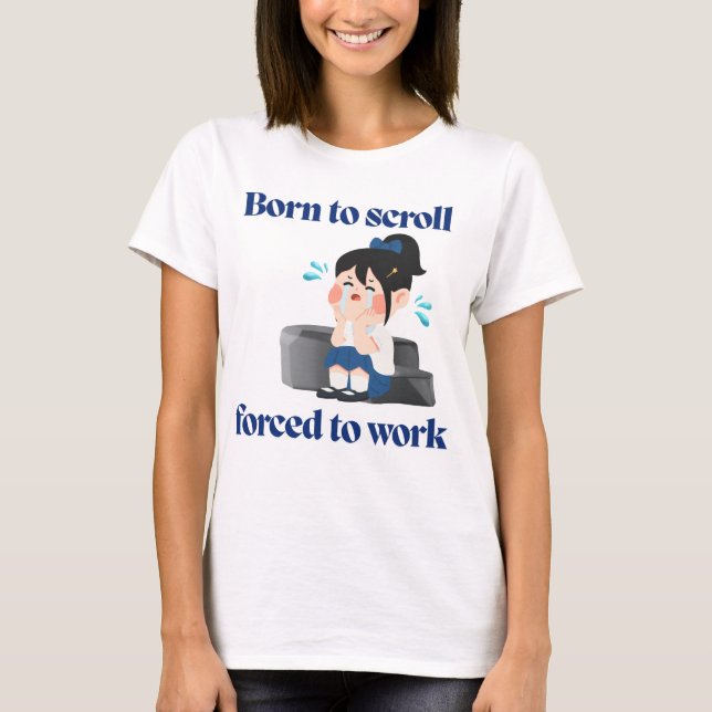 Camiseta de humor identificable para milenials y G (Anverso)