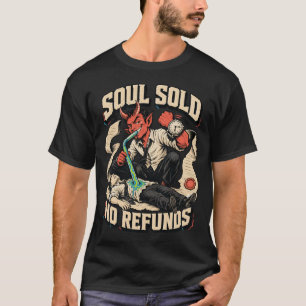 Camiseta de Humor Oscuro del Diablo Sin Devolucion