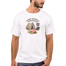 Camiseta de humor oscuro para trabajador remoto ar